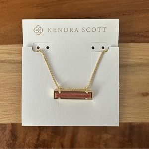 Kendra Scott Leanor Necklace in Sand Drusy Gold Plated